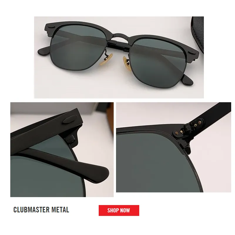 نظارات شمسية جديدة تمامًا من نادي العلامة التجارية ، نظارات الرجال المصممة مرآة Oculos de Sol Eyewear Assories 3716 Gafas 2019 2011