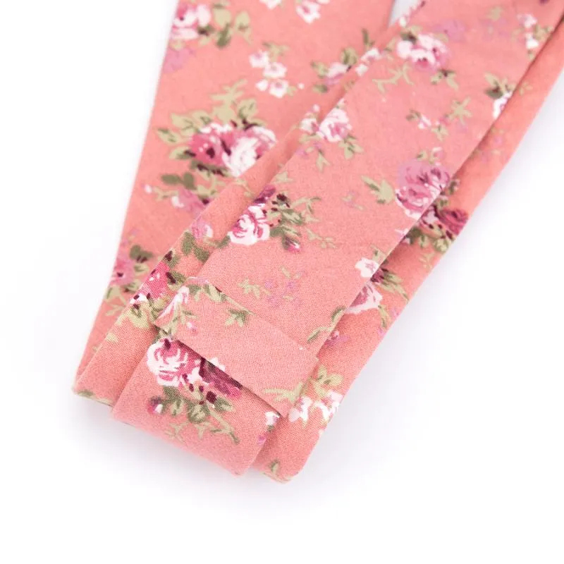 Cravate hommes à la mode coton fleur cravates classique coloré Floral belle cravates hommes maigre mariage fête cadeau Tie354o