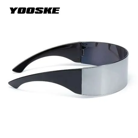 Yooske Funny Futuristic Wrap Around Monob Occhiali da sole Monob Maschera Ne novità OCCHI