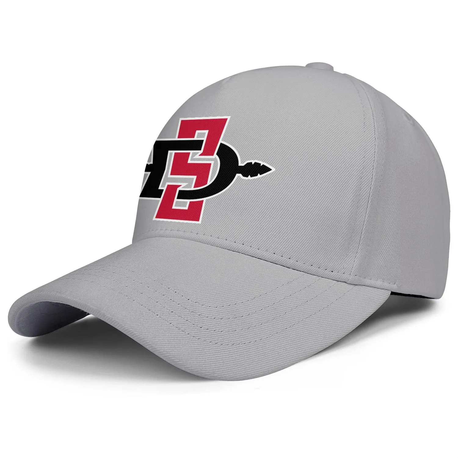 Moda San Diego State Aztecs Logo Basketball Logo Unisex Baseball Cap Vintage Stylish Trucke Hats Football White Grey Camouflage Camo251W