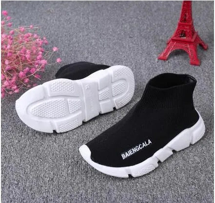 kids shoes baby running sneakers boots toddler boy and girls Wool knitted Athletic socks shoes WY205