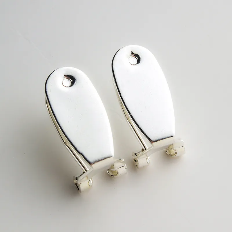 Taidian Silber Fingernagel Ohrring Pfosten für einheimische Frauen Perlenarbeit Ohrring Schmuckherstellung 50 Stück lot1267p