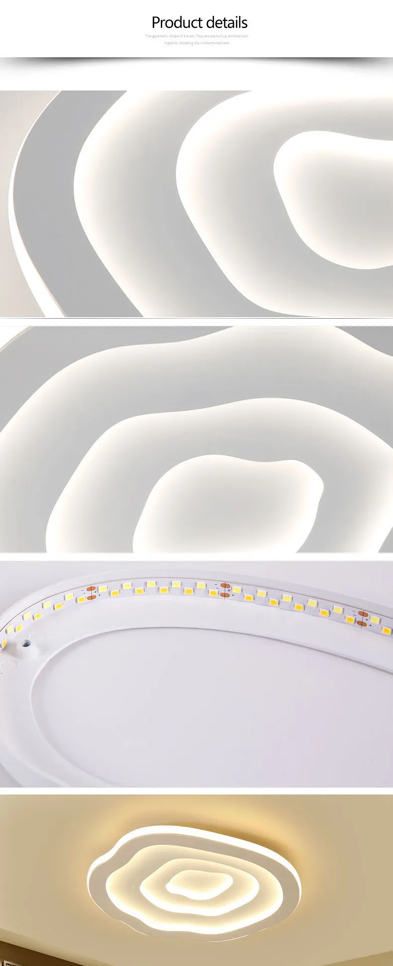 Moln Moderna LED-taklampor för vardagsrummet Sängrum Vit färg Plafon Led Home Taklampan Lampara Techo AC110V-240V280M