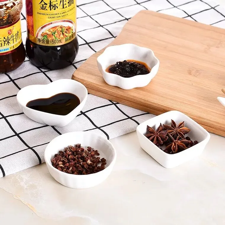 Kreatywne sos ceramiki danie okrągłe kwadratowe przyprawy małe danie w stylu japoński sos przyprawowy 203J