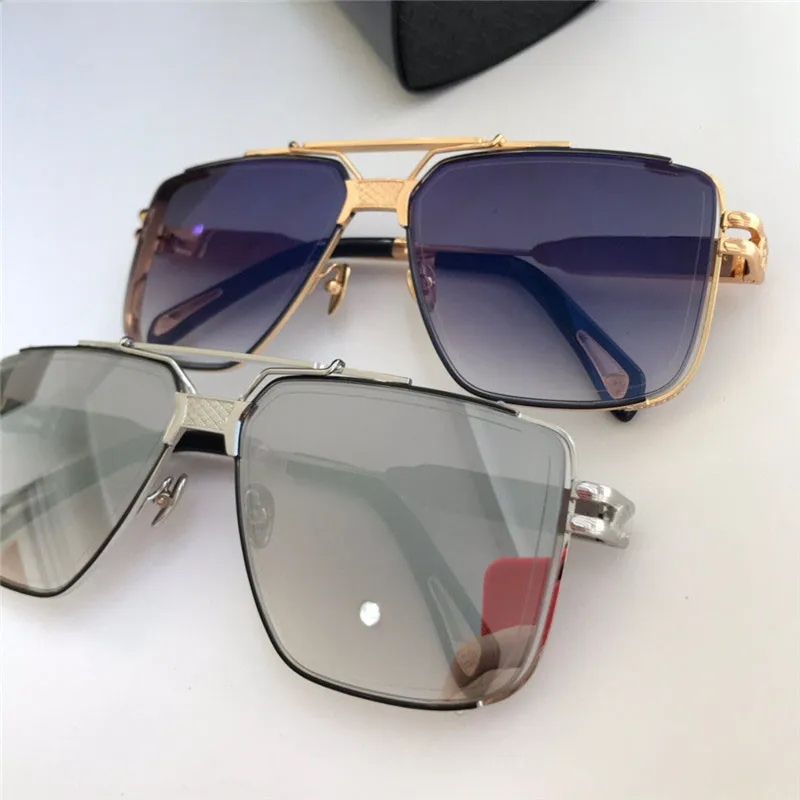 Top Men okulary okulary Dawm Design Okulary Square K Złota pusta rama wysokiej jakości najwyższej jakości na zewnątrz UV400 EyeWear273G