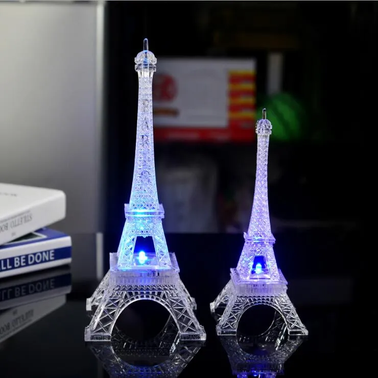 SXI EIFFEL TOWER DECOR LIGHTカラフルなLEDナイトライトパリスタイルデスクランプ用寝室用ロマンチックな誕生日プレゼントパーティーケーキ348Wのロマンチックな誕生日プレゼント