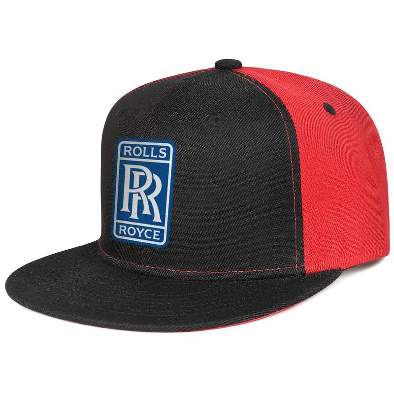 Rolls Royce RR logo simbolo emblema uomo e donna snapback berretto da baseball stili team Hip Hop cappelli a tesa piatta Logo LOGO blu effetto invecchiato6149170