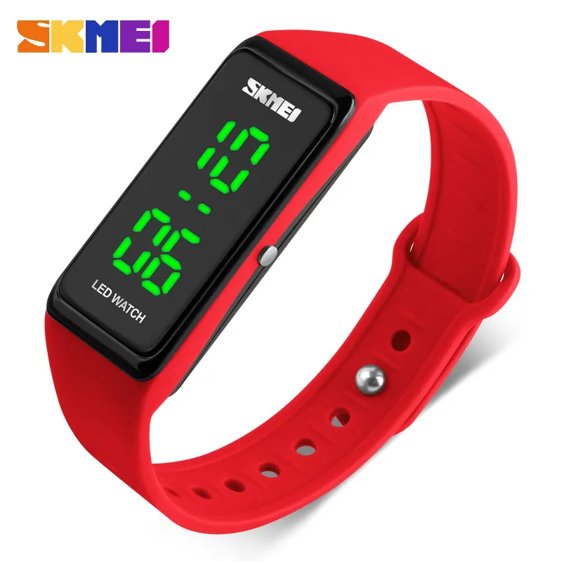 Skmei Women Sports Watches Girls Simple Design LED Watch Ladies Digital Heruples 30m Water Resistant Relogio Feminino 1265228C