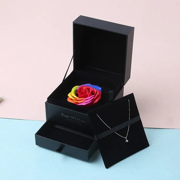 Simulation Rose Seife Blume mit Kasten Hochzeit Souvenir Valentinstag Geschenk Geburtstag Schönes Geschenk für Mutter P20 C181126013597946