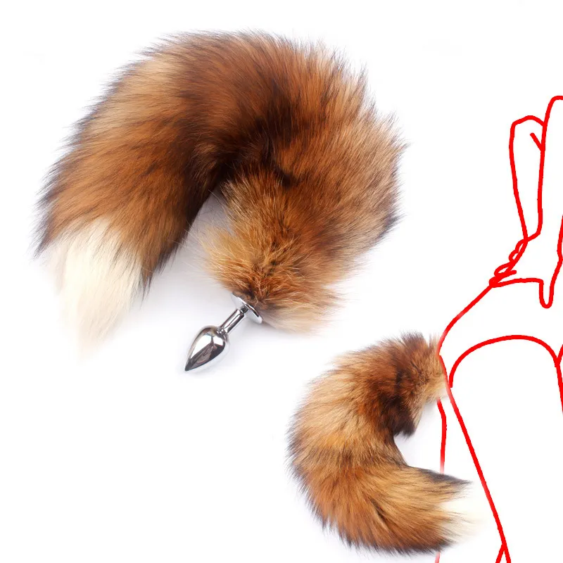 Fanala Drop Shipping Real Red Fox Tail Anal Plug Metal Butt Plug Animal  Cosplay Tail Erotic Sex Toy For Couple 19.88 Tail Y190716 From Gou05,  $11.06
