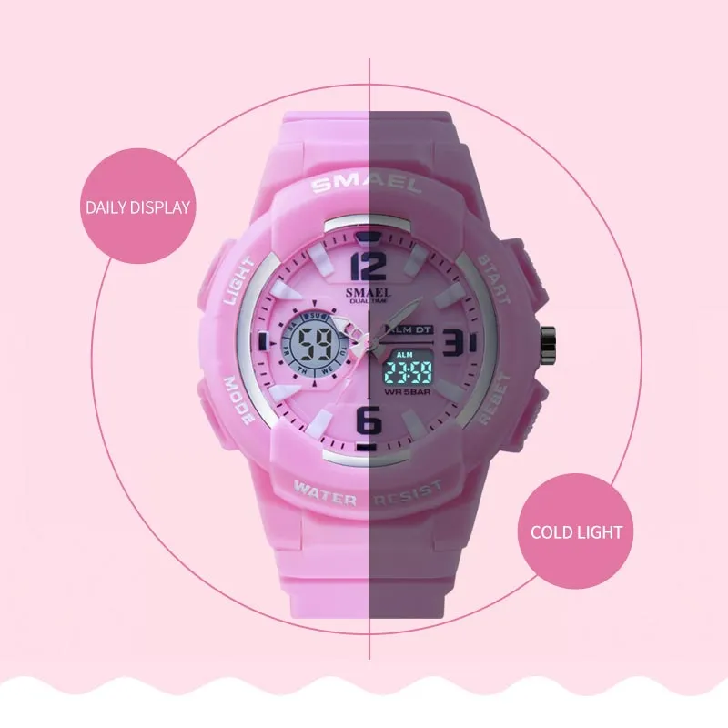 Smael Kids Digital Watchs Boys Clock Men Sport Watch Waterproof Kids Display relogio1643 Children Watch for Girls Digital C305r