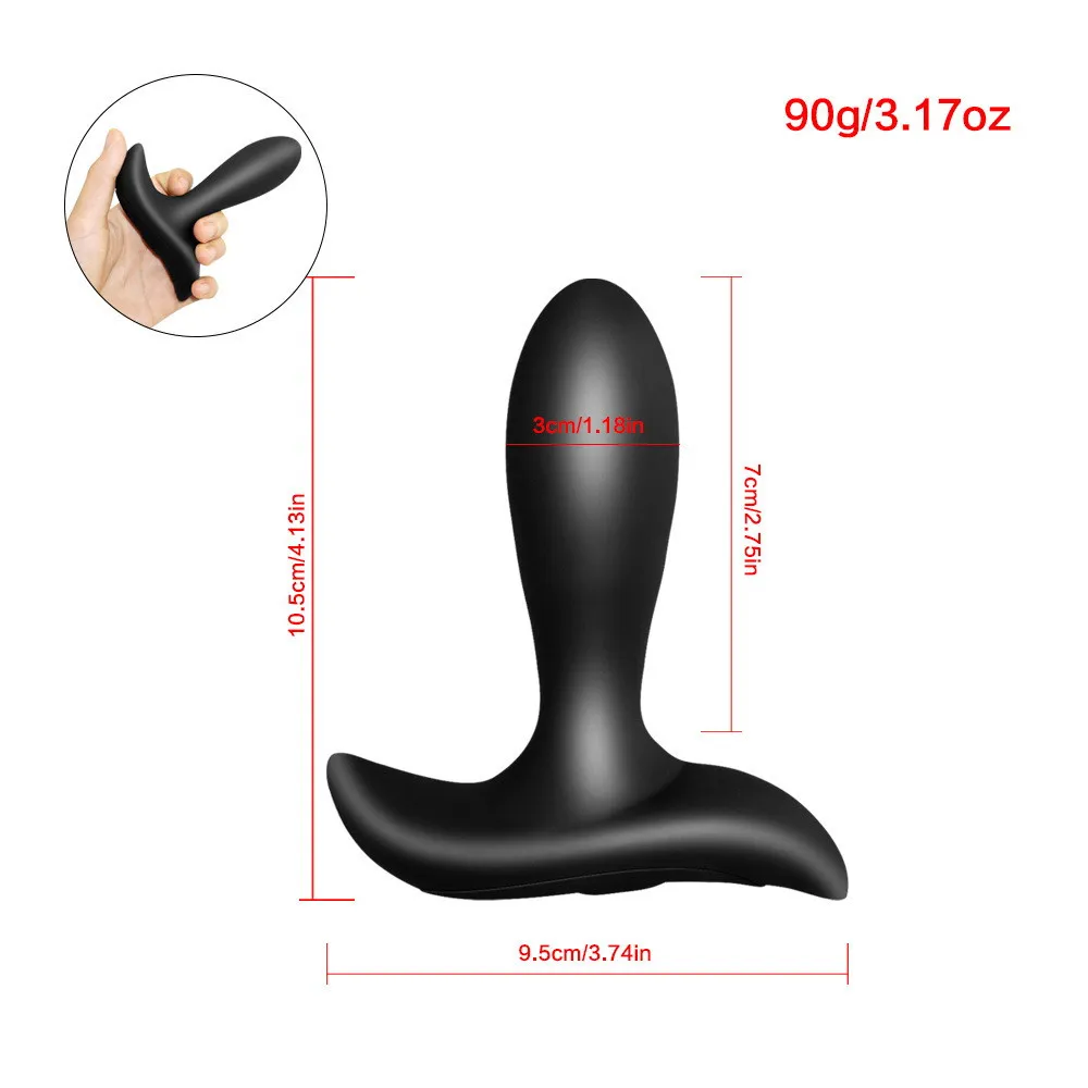 10 Mode Anal Vibrators Male Prostate Massager Vibrating Anal Plug Butt Plugs For Women USB Rechargeable Adult Sex Toys For Men Y2493626