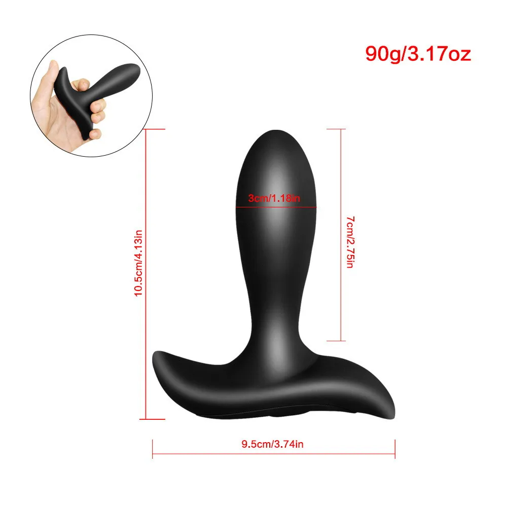 10 Modo Vibradores Anal Massageador masculino Vibrando plugues de bujão anal vibratória para mulheres USB brinquedos sexuais recarregáveis para homens Y1209991