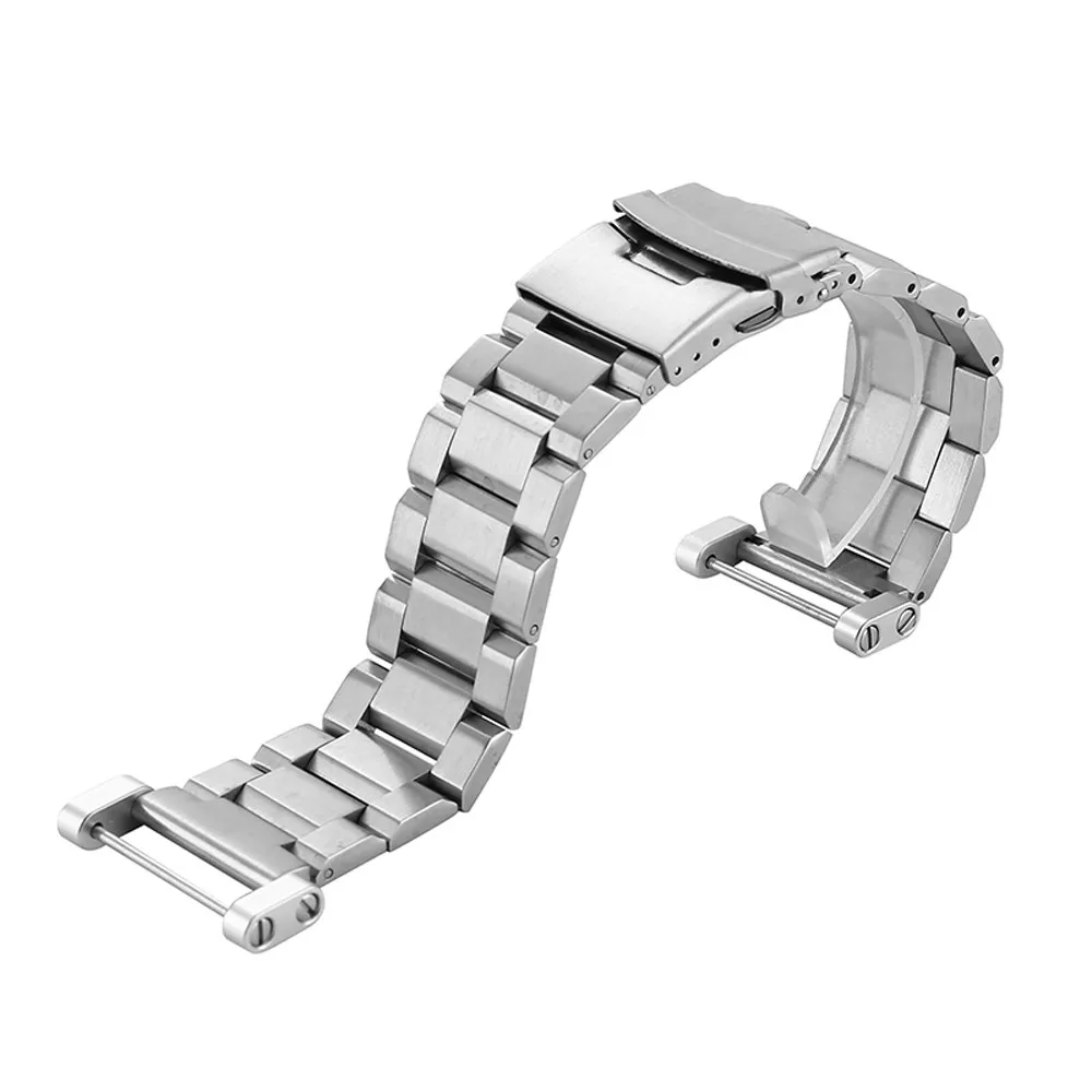 T-AMQ 24mm für Core Watch-Gurtband Edelstahl Watchband PVD-Adapter Schrauben Schwarz Silber Roségold Armband-49315p