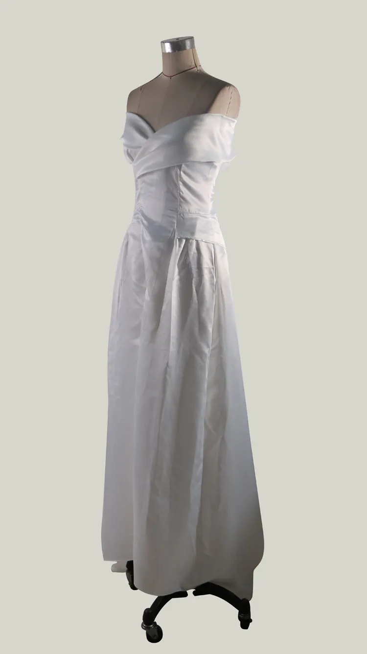 Femmes Robes De Soirée Combinaison Avec Long Train Blanc Hors Épaule Balayage Train Élégant Robe De Bal Fête Zuhair Murad Robe Robes299R