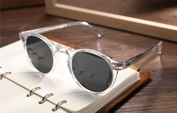 Gregory Peck Vintage Männer Frauen OV 5186 Brille OV5186 Polarisierte Sonnenbrille 45 mm Retro -Design -Marke Sonnenbrille mit Case289h