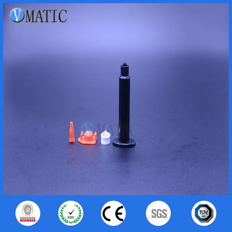 3cc 3ml UV Black Dispensing Pneumatic Syringe Barrel With Piston/Stopper/End Cap Dispenser Syringe