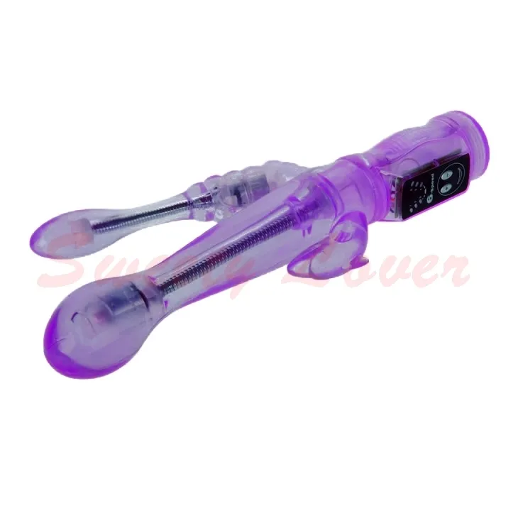 Kaninchen Vibrator Sex Produkte Neue G-punkt Vagina Klitoris Anal 3 Punkte Stimulation Stoßdildo Vibrator Für Frauen Sex Spielzeug SH190802