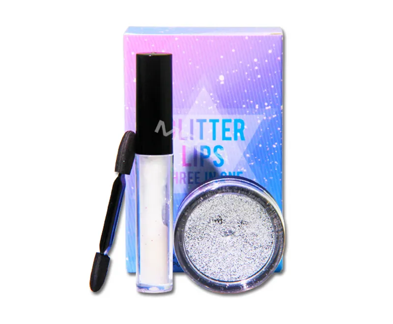 Moda Glitter Polvere Ombretto Trucco Paillettes impermeabili Ombretto luminoso palcoscenico Shimmer Pellicola lucida La più recente bellezza del tatuaggio del viso degli occhi