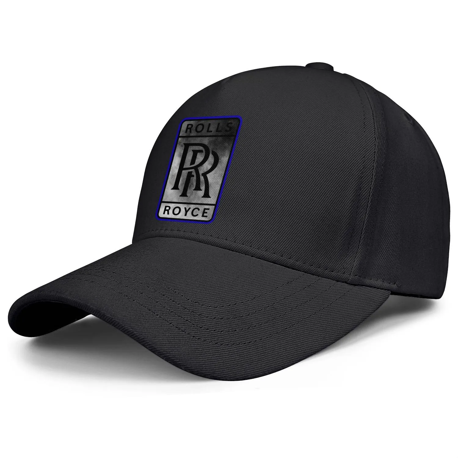 Rolls Royce Oeiginal Logo blau weiß verstellbare Trucker-Kappe für Herren und Damen im Vintage-Design, niedliche, stilvolle Baseballmützen, blockiger Glaube 262M