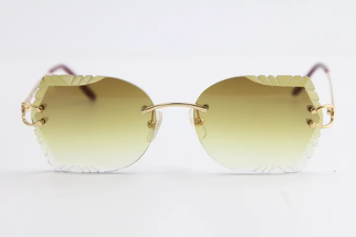 Säljer vintage metall kantfria solglasögon sport adumbral katt ögon solglasögon mode högkvalitativ överdimensionerad solglasögon man och Fe226w