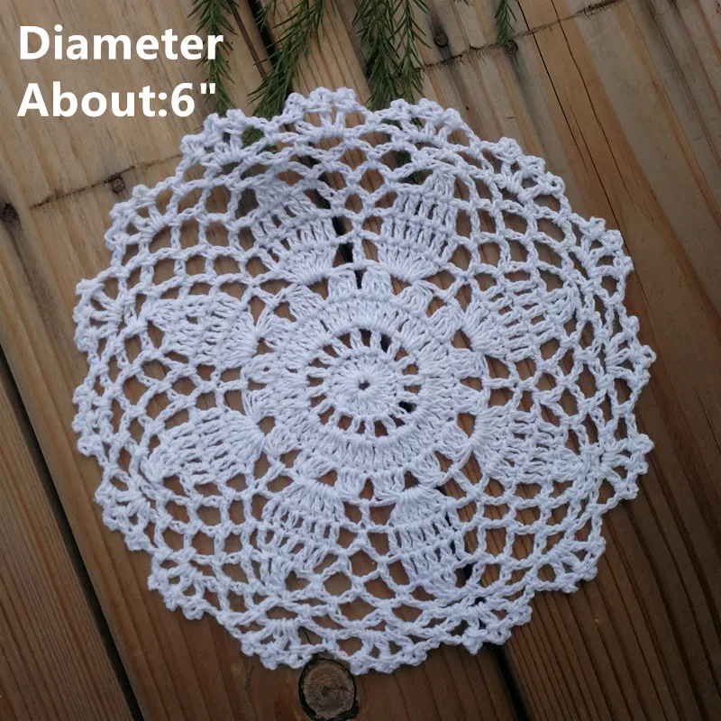 de 12 par design Nice Happy flower Crochet motif napperons ronds - Diamètre 6 -7 -8 -9 fait main tab171L