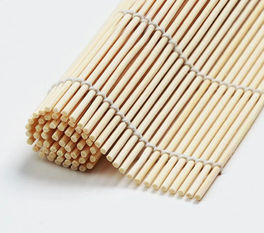 NIEUWE Collectie Sushi Set Bamboe Rolling Matten Rijst Peddels Gereedschap Keuken DIY Accessoires303p