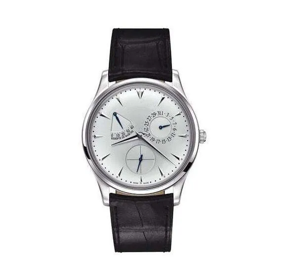 Man Watch Stali Stal Luksusowy zegarek Business Style Business Wristwatch mechaniczny ruch automatyczny Nowy zegarki skórzany pasek 202a