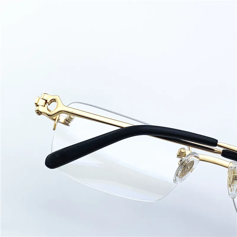 Diseñador de lentes de ojo de ojos marcos para hombres diseñador de moda óptica óptica metal retro