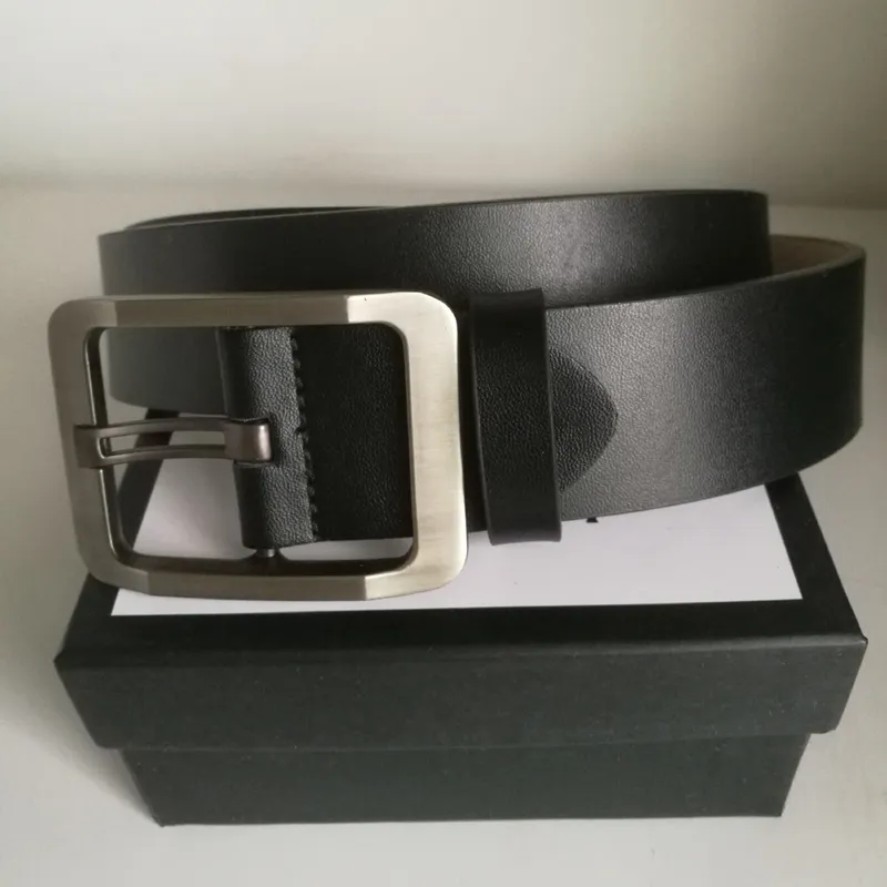 Cintura di alta qualità in vera pelle di moda uomo e donna Cinture di lusso nere con fibbia dorata serpente con box268E
