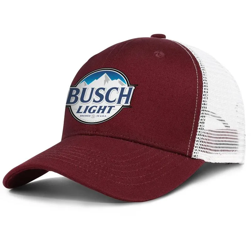 Schild „Busch Light Beer“, verstellbare Trucker-Meshcap für Herren und Damen, Vintage-Team-Original-Baseballmütze, Busch Light Beer-Logo Lo1983846