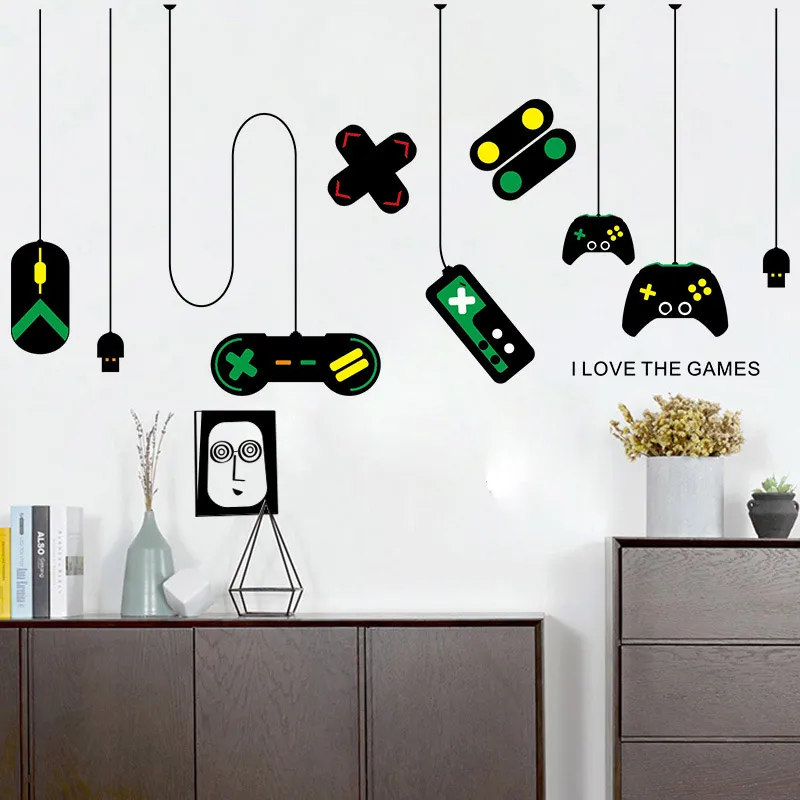 Game Handvat Sticker Thuis Decal Posters PVC Muurschildering Video Game Sticker Gamer Room Decor JS221689