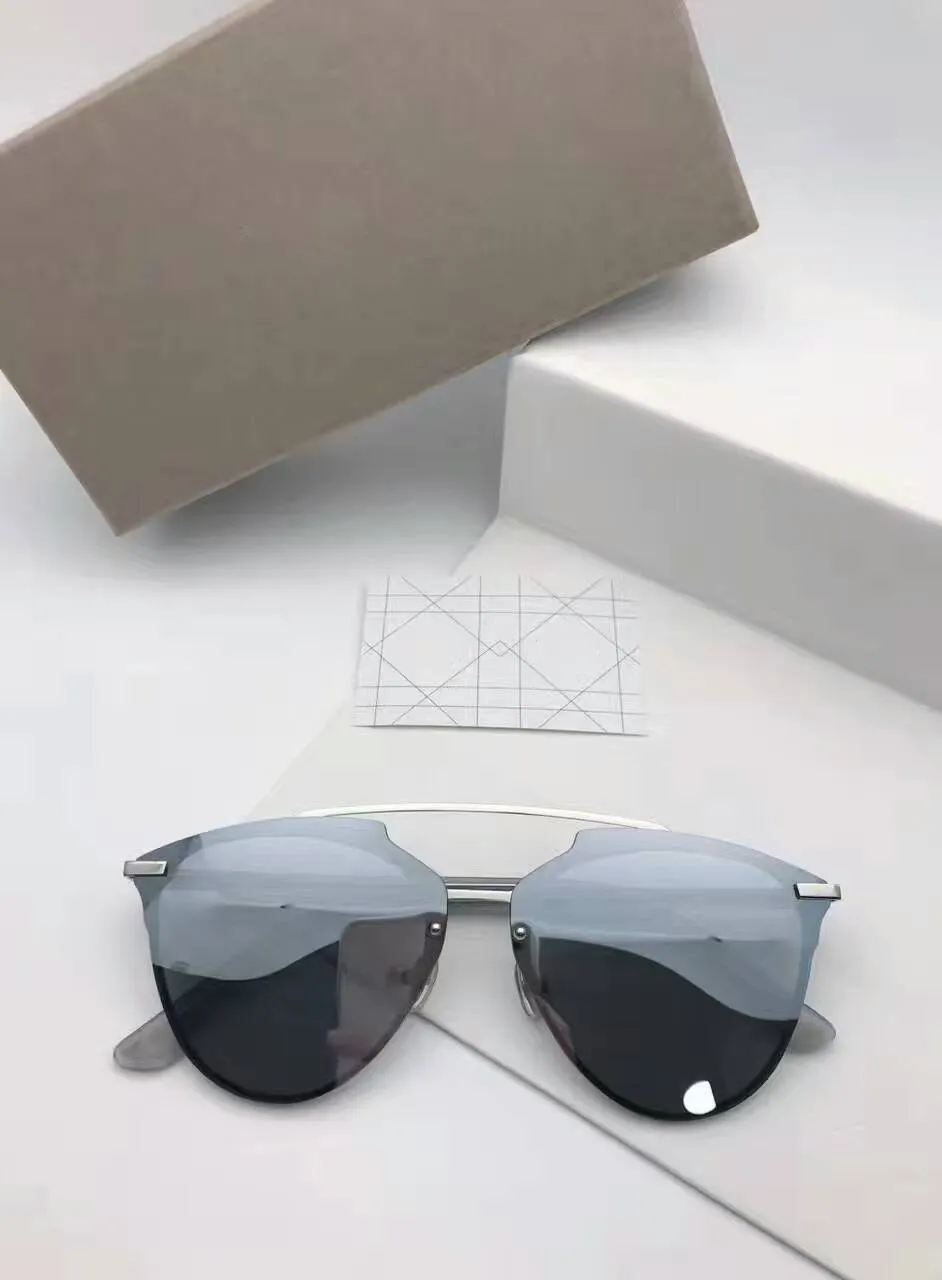 Luxury- O occhiali da sole da sole rifletteti da sole Gafas de sol occhiali da sole modi occhiali da sole Ellisse Box da uomo Donne Donne Film Color Film Oculo324x