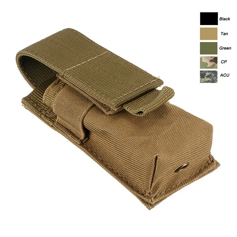 Utomhussport Taktisk ryggsäckväska Vest Gear Accessory Mag Magazine Holder Cartridge Clip Tactical Moll Lampe Pouch No17-518