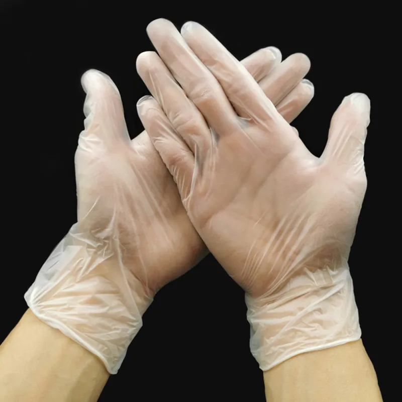 pack jednorazowe pvc przezroczyste rękawiczki ochronne rękawiczki przeciw kurzu zapłonowi kuchenne wodoodporne rękawiczki ochronne S M L x2066710