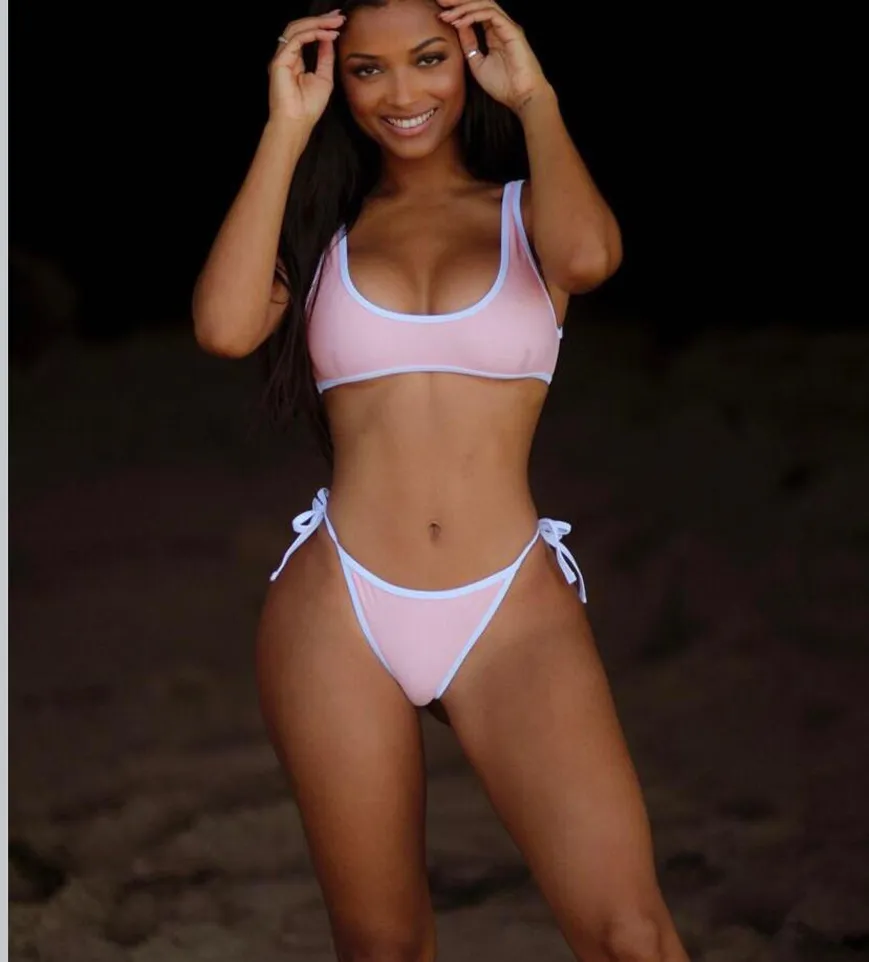 MJ-125 2019 Sexy Bandage Push Up Bikini Set Tanga Frauen Bademode Badeanzug Badeanzug Strand Tragen Brasilianische Bikinis Weibliche