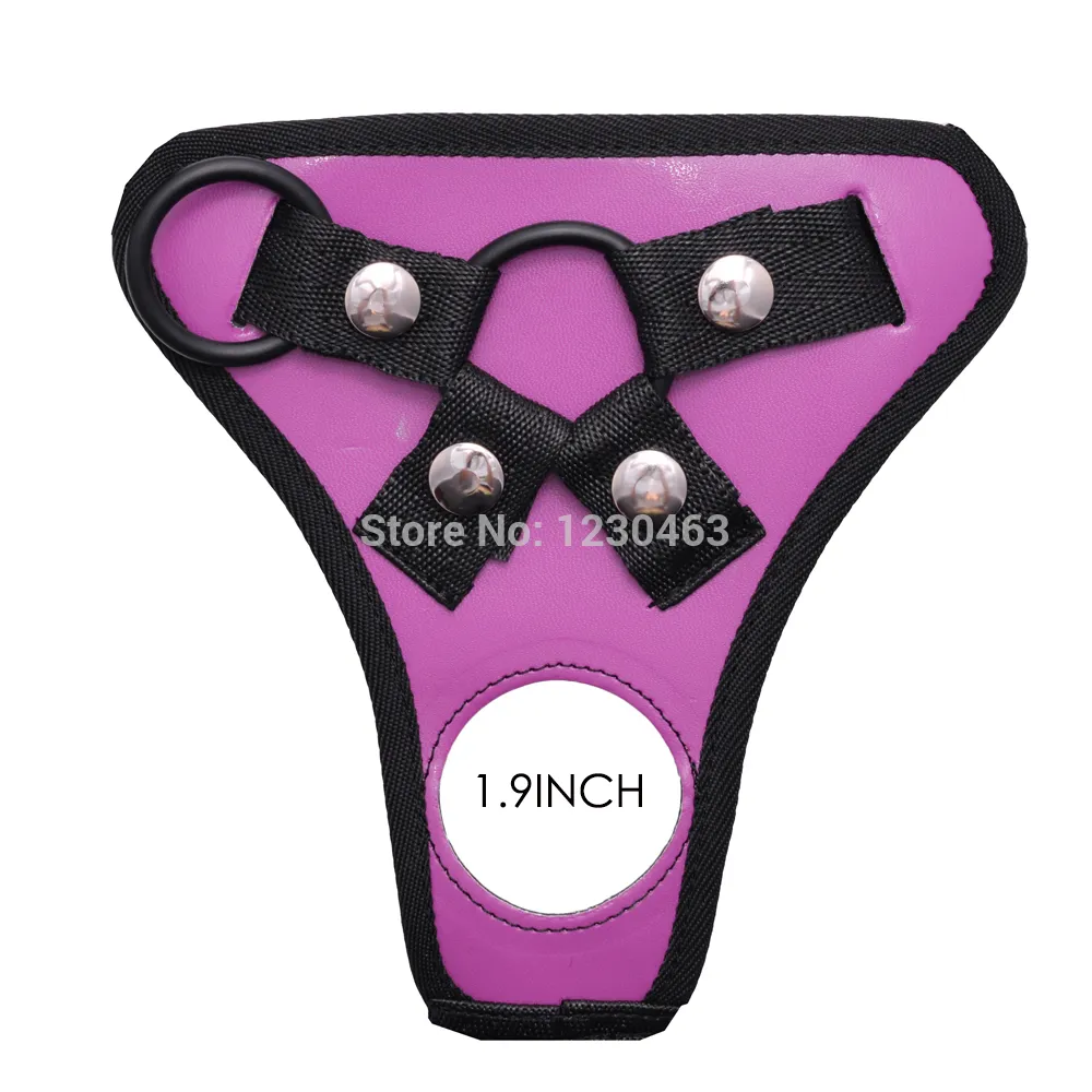 Adjustable Double Hole Strap On Dildo Pants For Lesbian Couple Leather Strapon Harness Adult Game Sex Products Toy For Women Y20043351469