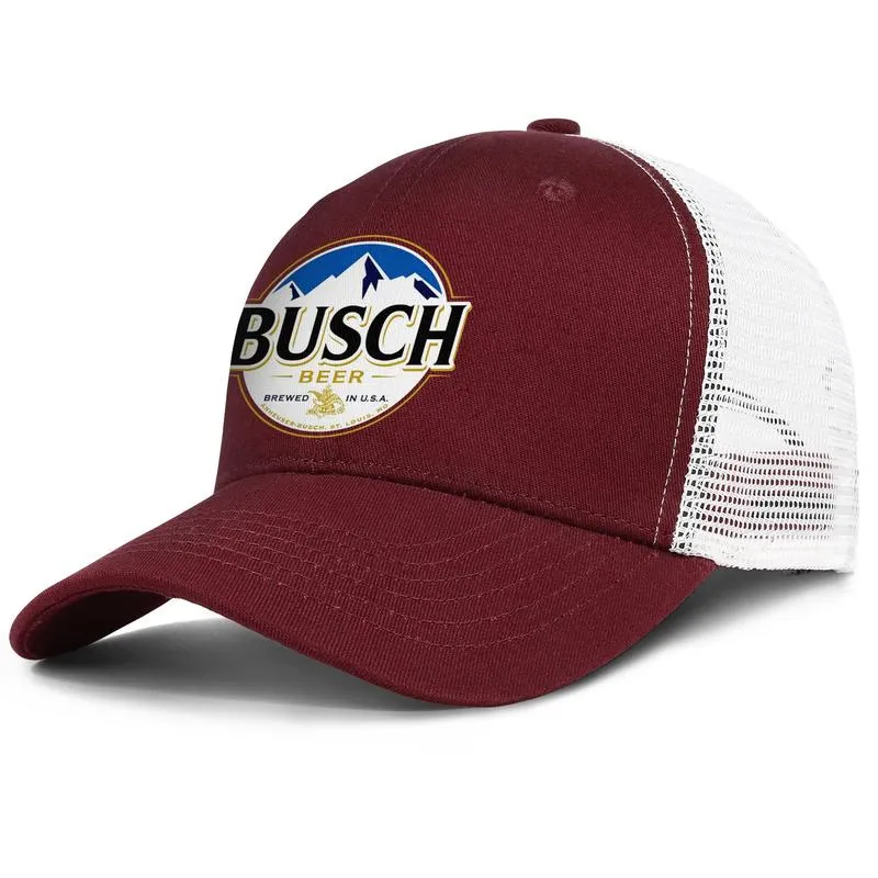 Busch Light Znak męskie i kobiety Regulowane ciężarówki MESHCAP Niestandardowe sporty urocze unikalne baseballhats Busch jasne piwo szary kamuflaż1262361