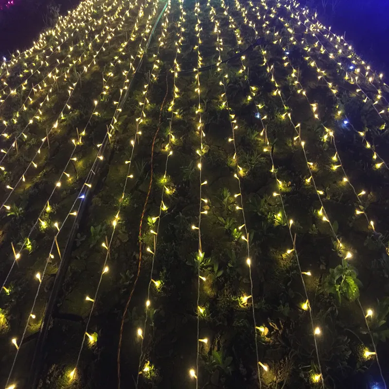 100M 800 LED Guirnalda de luces navideñas de hadas 8 modos Jardín al aire libre Patio Fiesta de bodas Luz navideña AC220V Reino Unido UE AU Plug253S