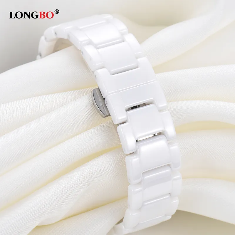CWP 2021 TOP Brand Longbo Luxury Fashion Casual Quartz Ceramic Watches Lady Relojes Mujer Femmes Wristwatch Girl Robe Femme Ladie238V