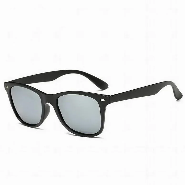 Klasyczne kwadratowe okulary przeciwsłoneczne dla mężczyzn kobiety 50 Vintage Desinger Mirror Słońce Kieliszki popularne Gafas de Sol Outdoor Uv400 odcienie z case315n