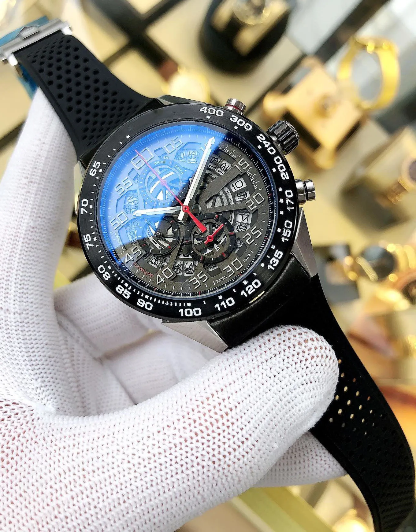 Wristwatches Men يشاهد حركة VK Quartz 43 12 مم 316L من الفولاذ المقاوم للصدأ والهدايا الرائعة For269n