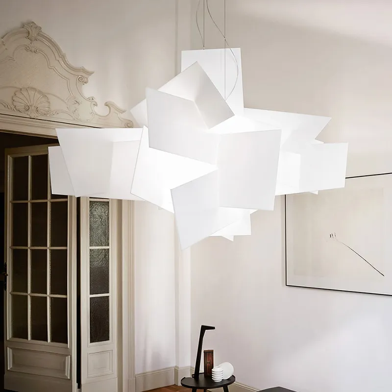 نسخة طبق الأصل من FOSCARINI مصباح كبير بانج تكديس إبداعية أضواء القلادة الفنية ديكور D65cm 95 سم