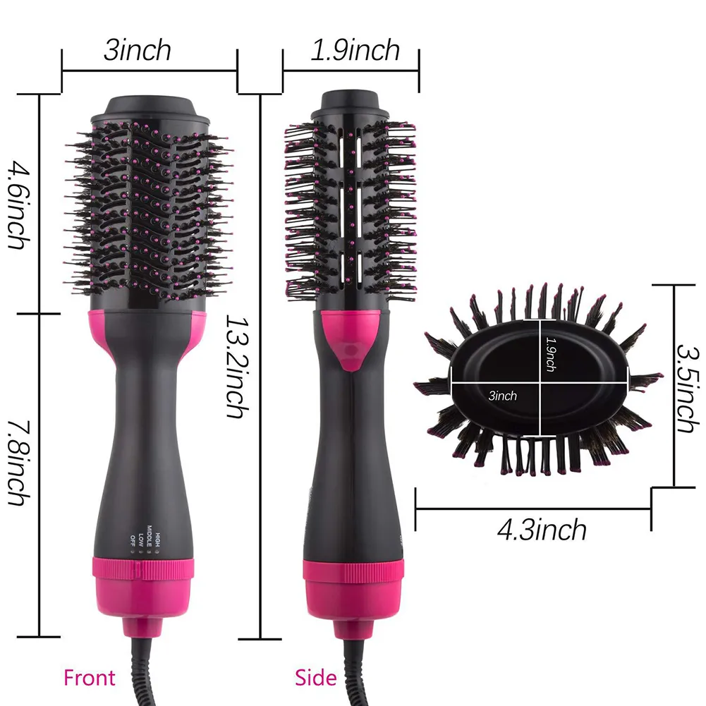 One Step Hair Dryer And Volumizer Hair Straightener Hot Air Brush Curler Hair Beauty And Health Styling