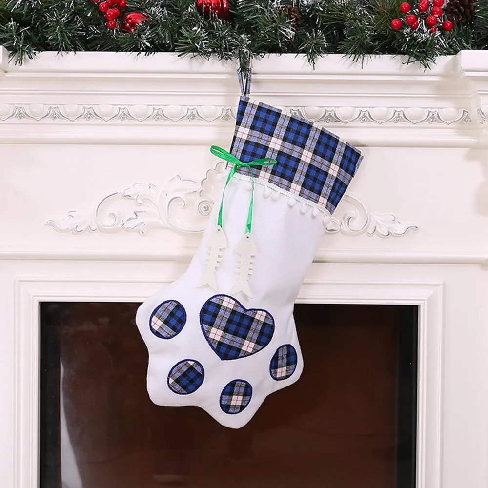 QIFU – chaussettes de noël pour chien, sacs cadeaux de noël, paquet de cadeaux, ornements d'arbre de noël, bonne année 2020212l