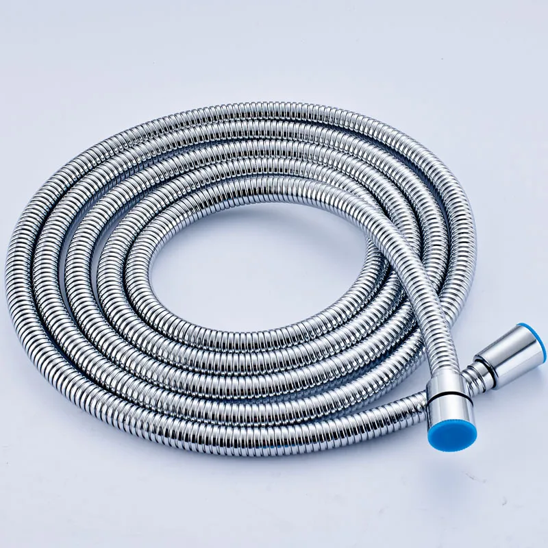 Stainless Steel 3M Flexible Shower Hose Bathroom Water Hose Replace Pipe Chrome Brushed Nickel261B