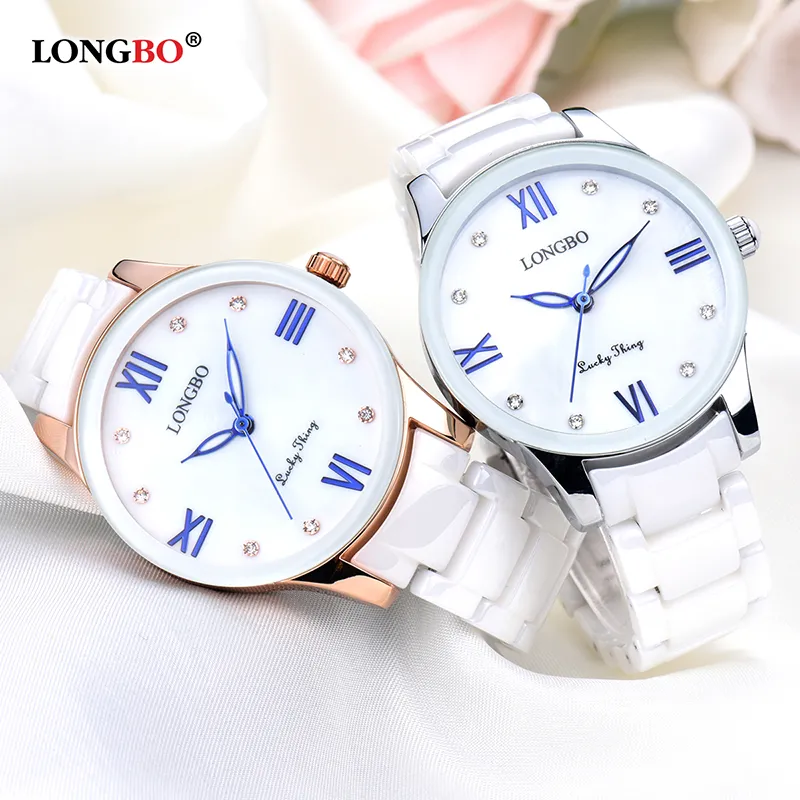 cwp 2021 top brand LONGBO Luxury Fashion Casual Quartz Ceramic Watches Lady relojes mujer Women Wristwatch Girl Dress Female Ladie265W