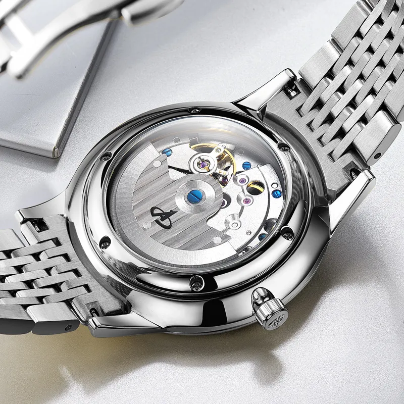 Aesop Ultra Thin 8 5mm Classic Simple Watch Men Sliver Golden Minimalist Male Clock Full Steel Hours Relogio Masculino281f