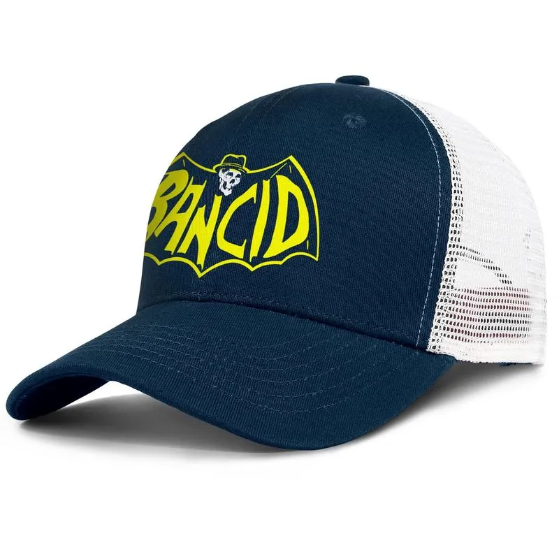 Muziek Rancid Skull wit logo heren en dames verstelbare trucker meshcap aangepaste mode honkbal schattige stijlvolle honkbalhoeden Batman 1276304