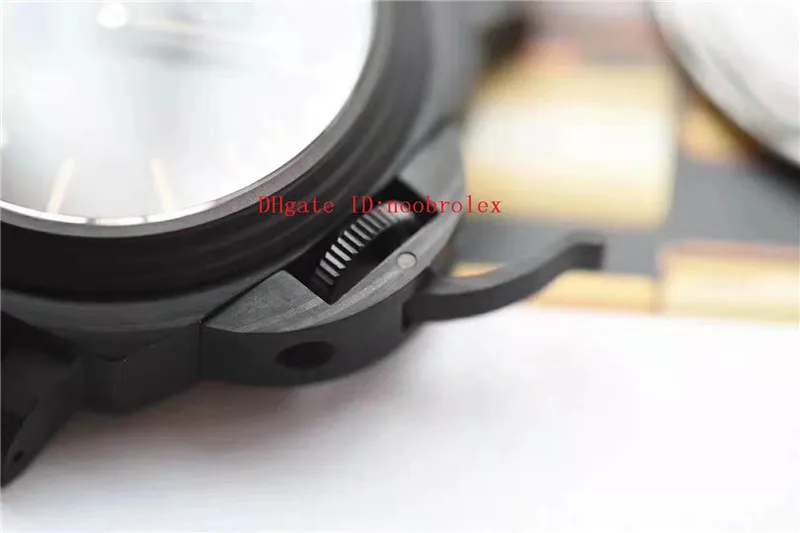 XF Factory PAM360 Watch Swiss 6497 Movement-Rold Movement 21600 VPH Forging Carbon Livers Case Cypphire Crystal Super Luminous 44mm 3372